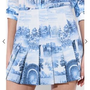 Alice and olivia CARTER PLEATED MINI SKIRT